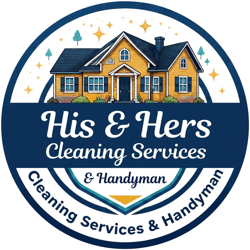His and Hers Cleaning Services and Handyman logo